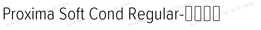 Proxima Soft Cond Regular字体转换